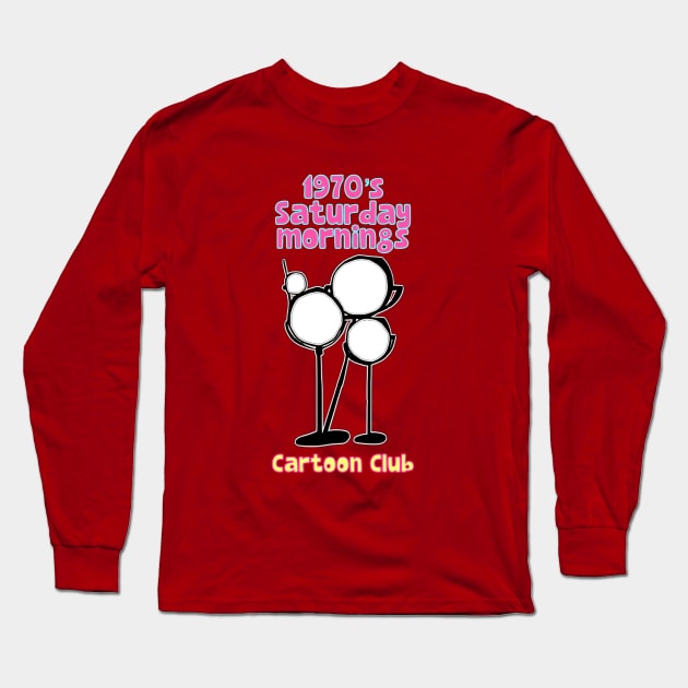 Cartoon Saturday Mornings Long Sleeve T-Shirt by Show OFF Your T-shirts!™